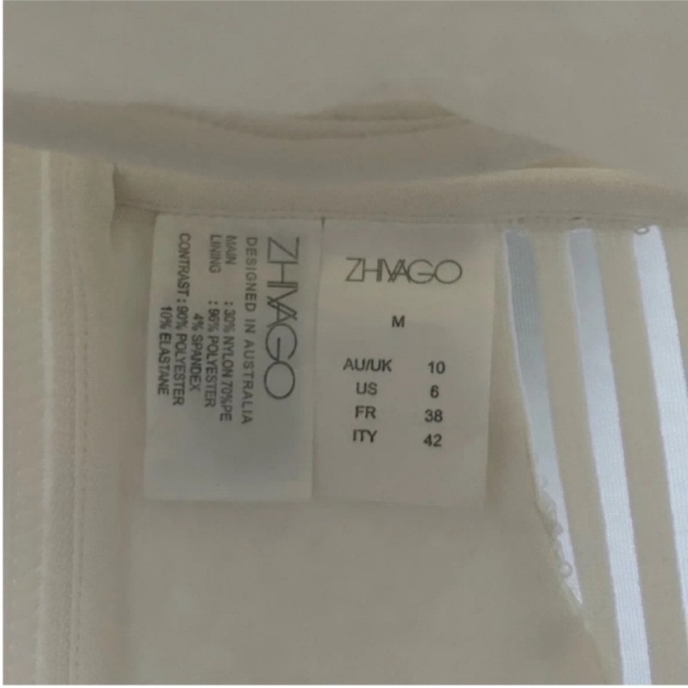 Zhivago The Boss Sheer Panel Sequin Midi Dress White - Picture 11 of 11